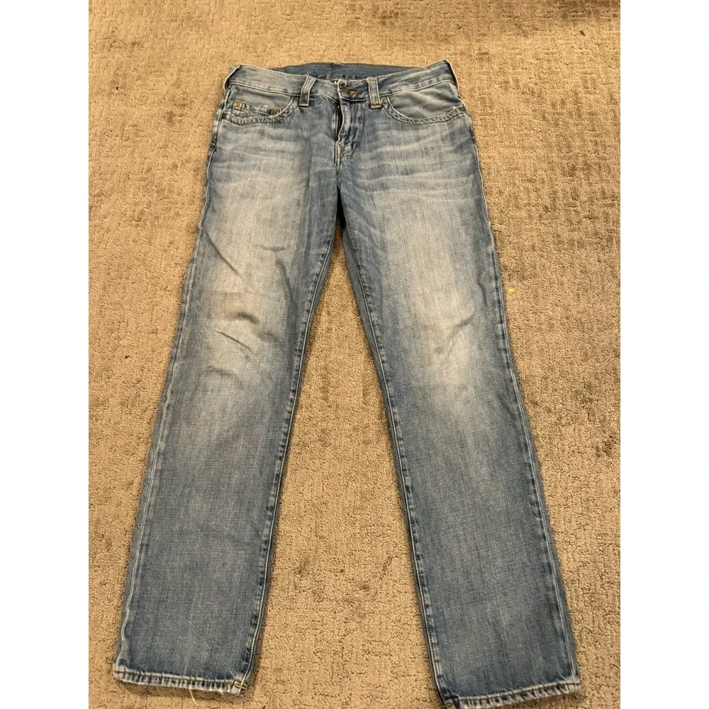 True Religion Men's Geno Slim Fit Straight Jeans Size 34/32 (X1)